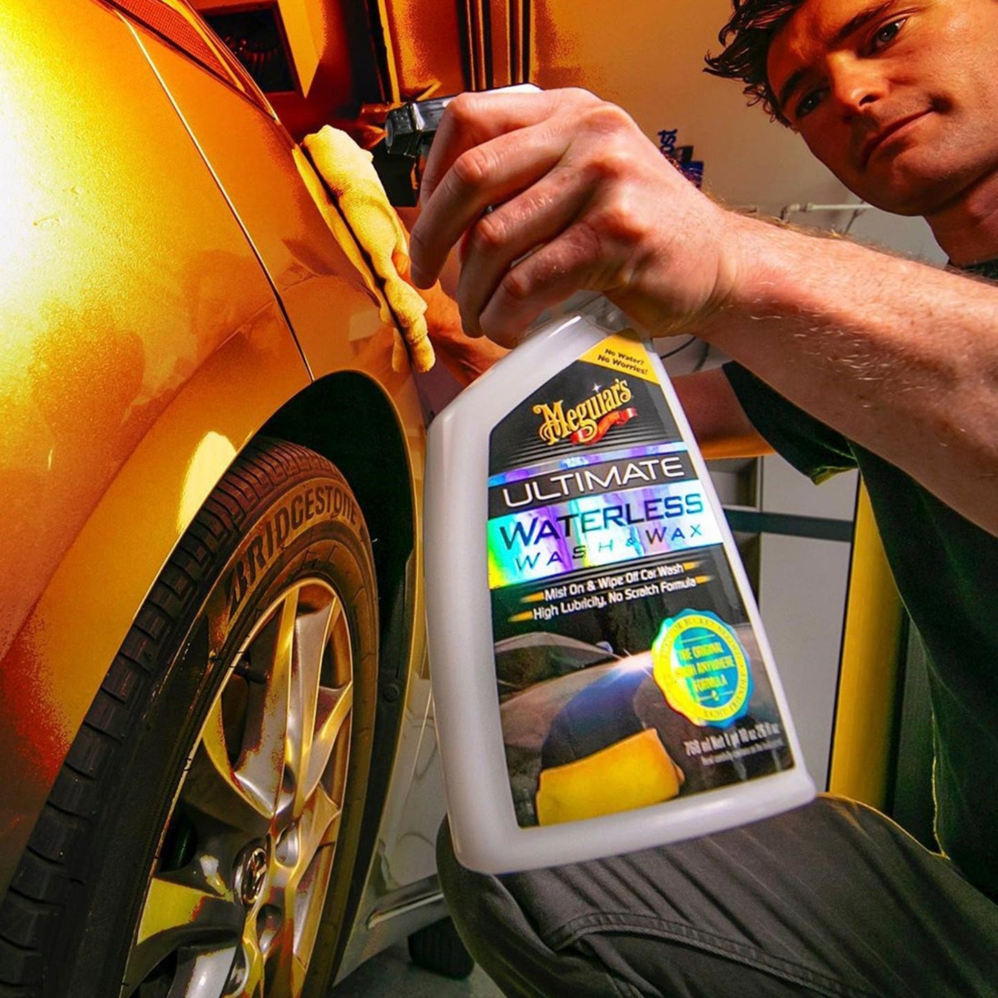 Lavado en seco con cera para auto Meguiars